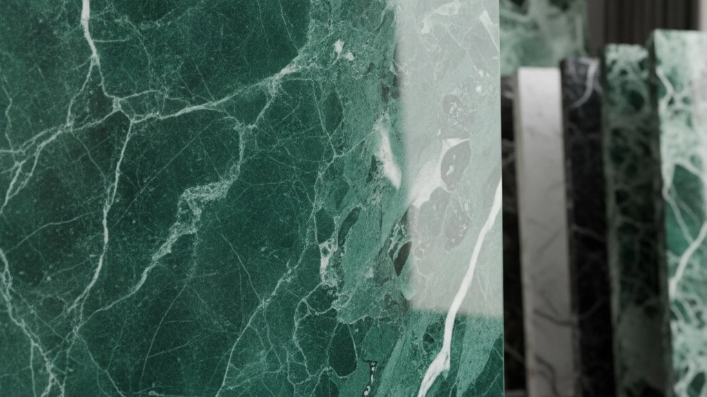 Special sale of jade green and white veined luxury and export Isfahan marble
