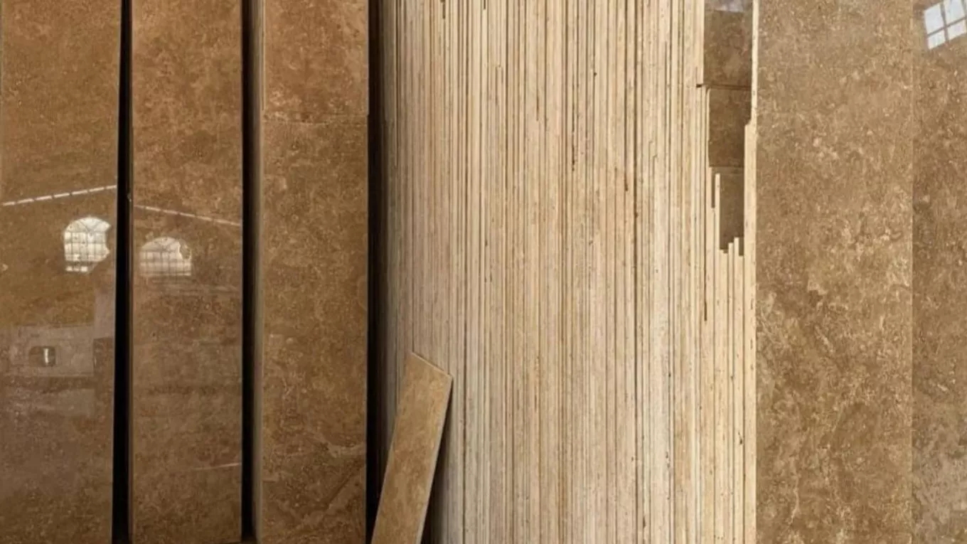 Application of travertine stone