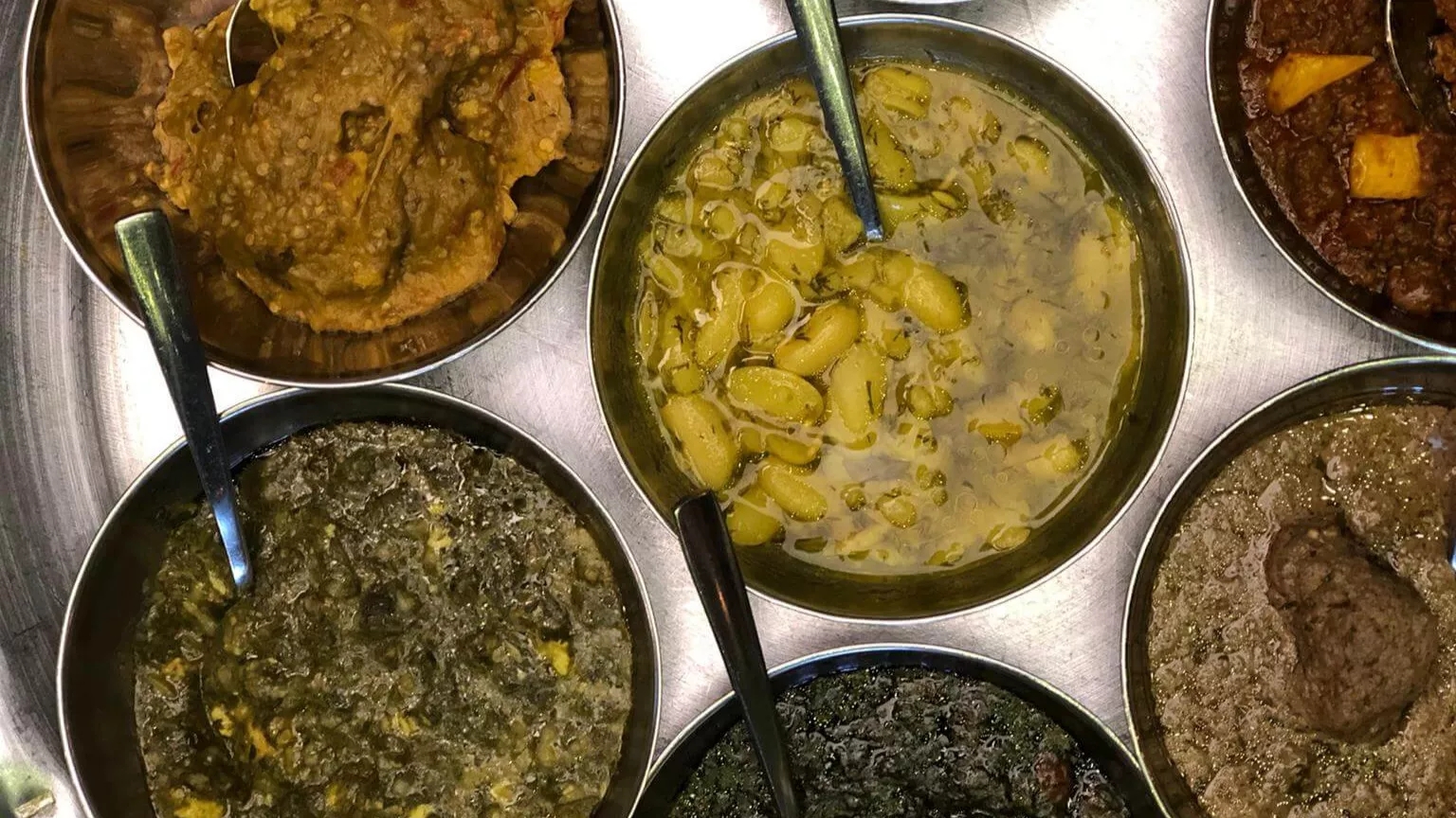 All kinds of local dishes of Gilan without meat