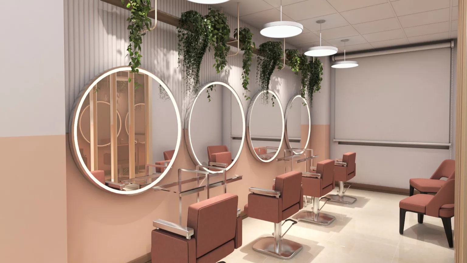 Modern beauty salon features