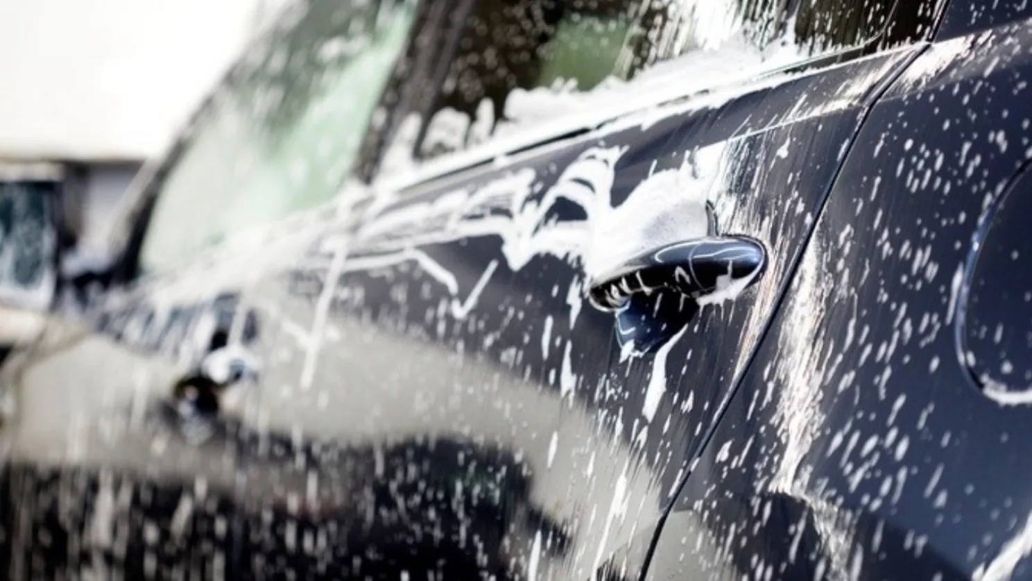 What kind of water is used to wash the car in the car wash?