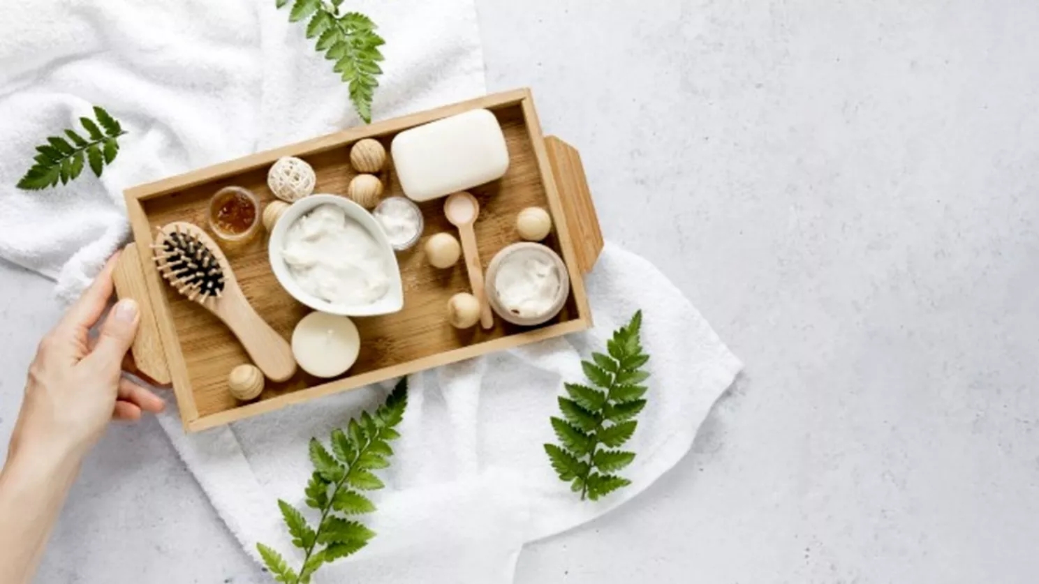 the need to use skin and hair care products; Appreciate health!