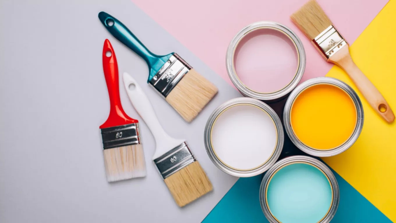 Combination of colors in building painting