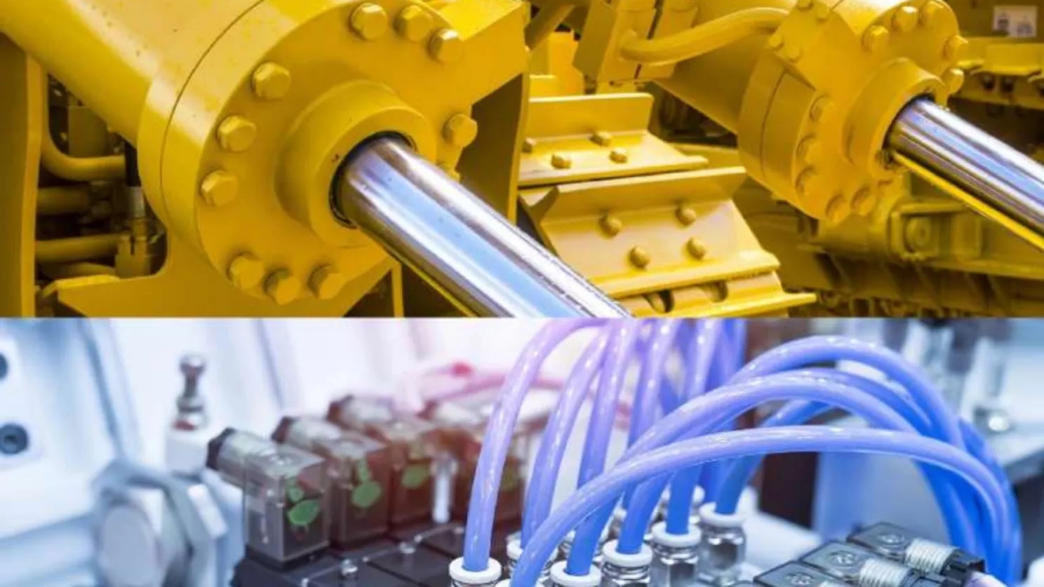 Difference between hydraulic system and pneumatic system