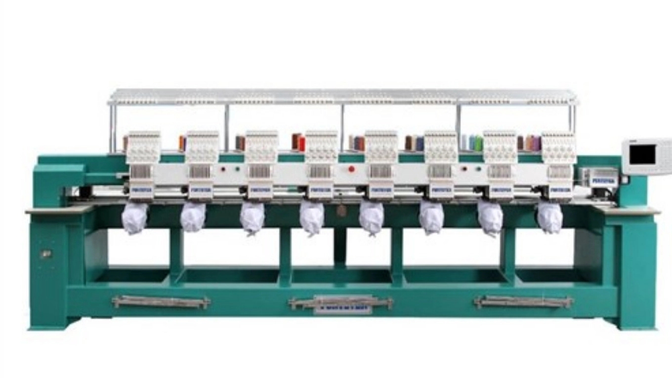 How does a computer embroidery machine embroider?