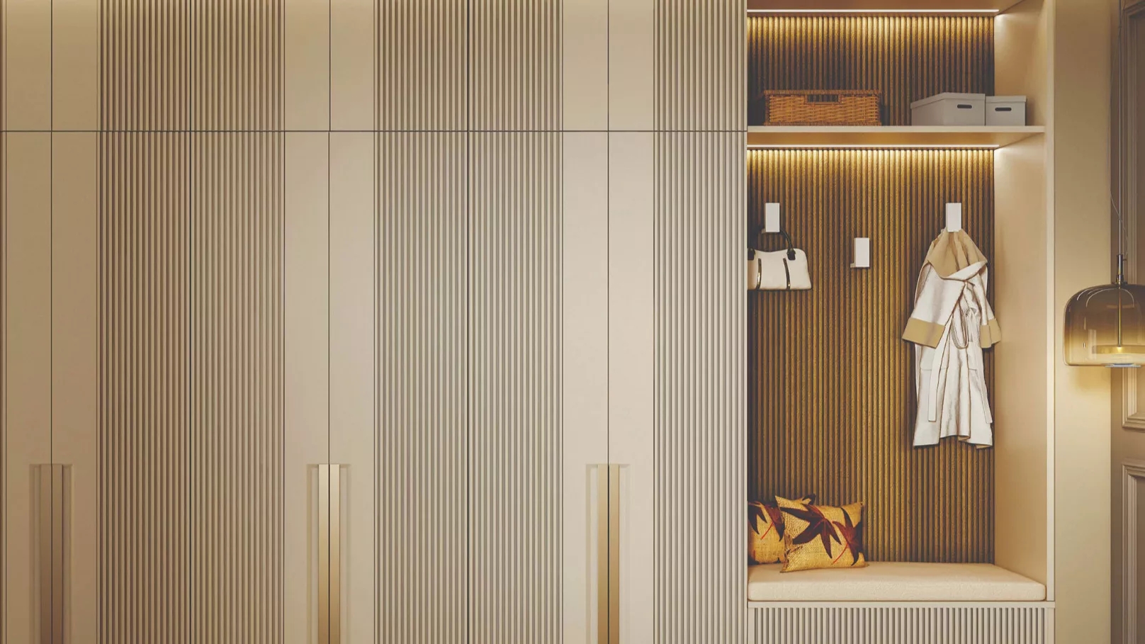 What features should a suitable wall closet have?