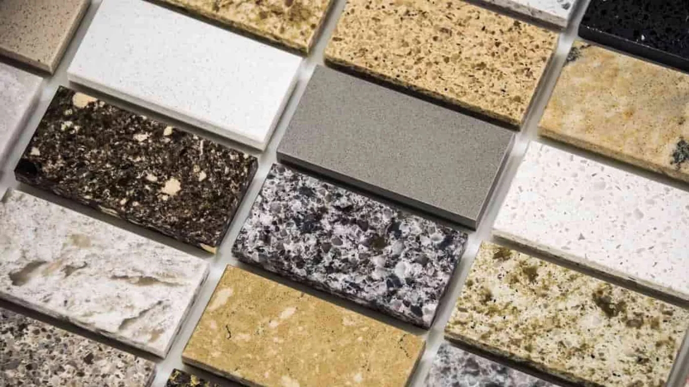 Corian color selection guide for kitchen cabinet surface