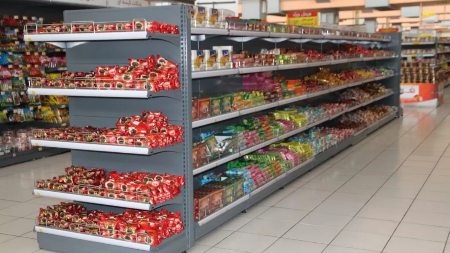 Application of shelving in stores