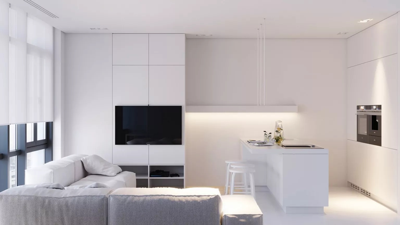 Minimal style and home decoration design in the style of minimalism