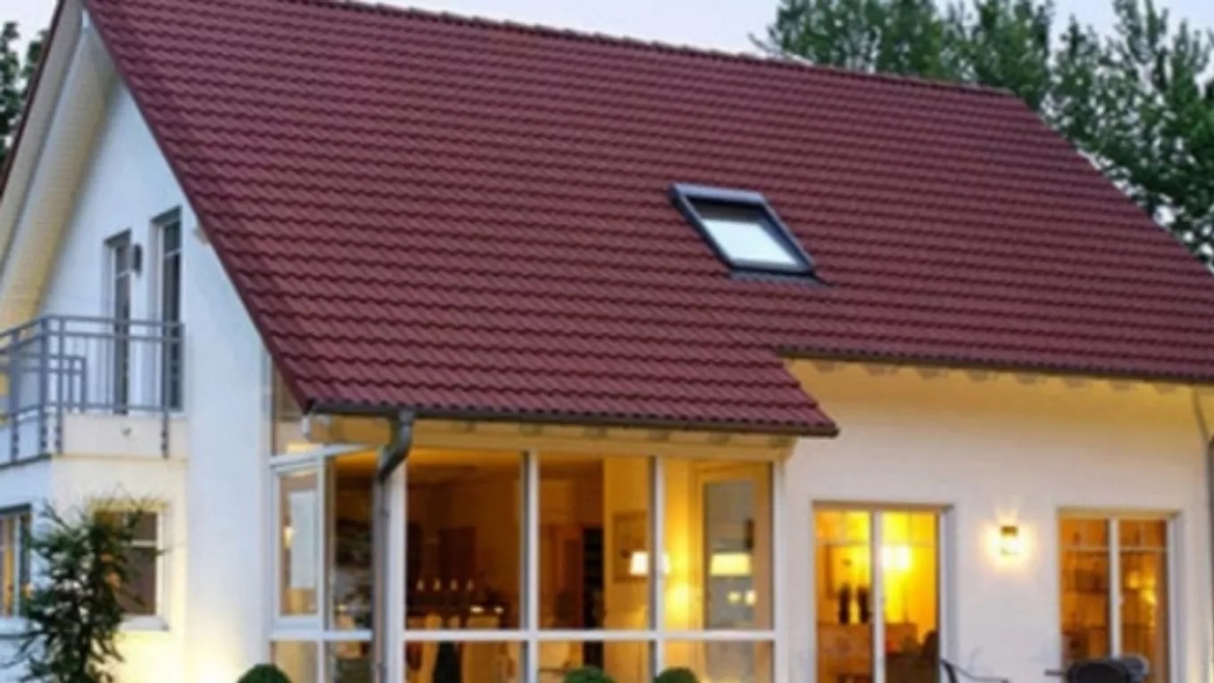 What is a pitched roof?