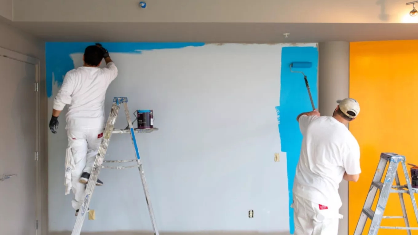 Different techniques in building painting