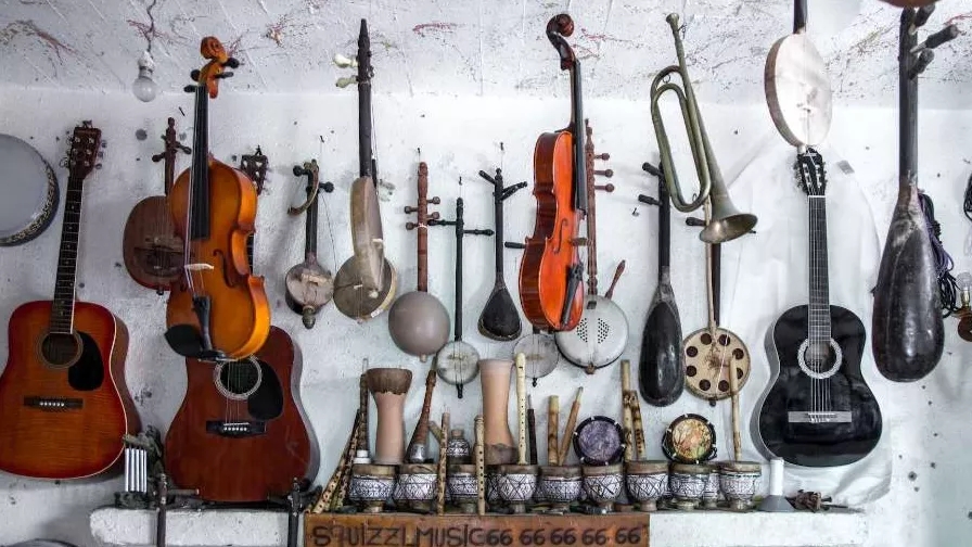 All kinds of musical instruments