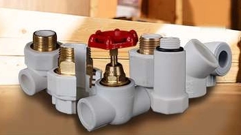 Application of building polymer pipes and fittings