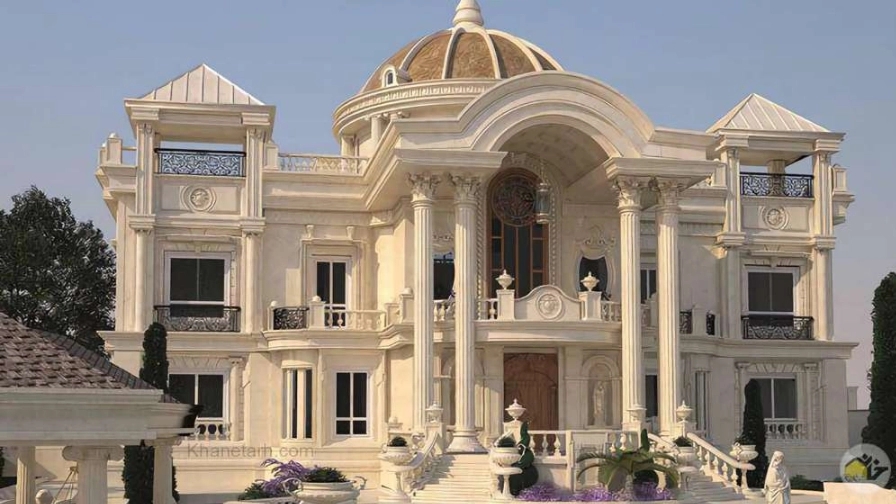 Types of Roman facade of the building