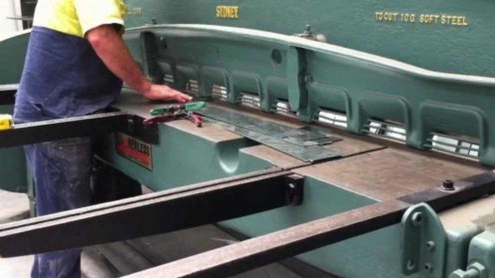 What is sheet cutting with guillotine?