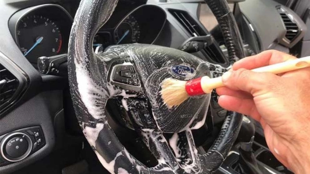 Steering wheel leather maintenance