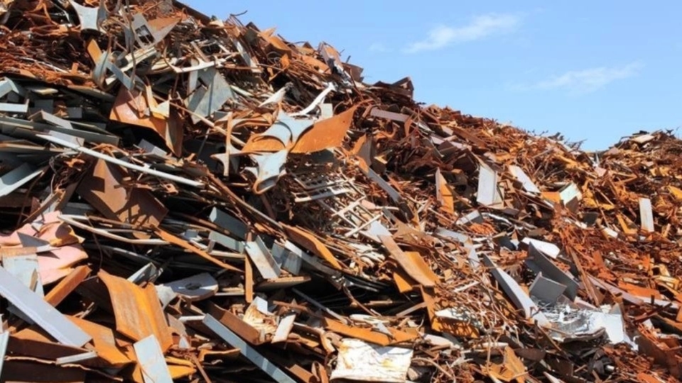 Where are iron and steel scraps found?