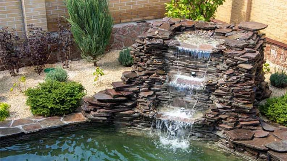 Fountain and its use in landscaping