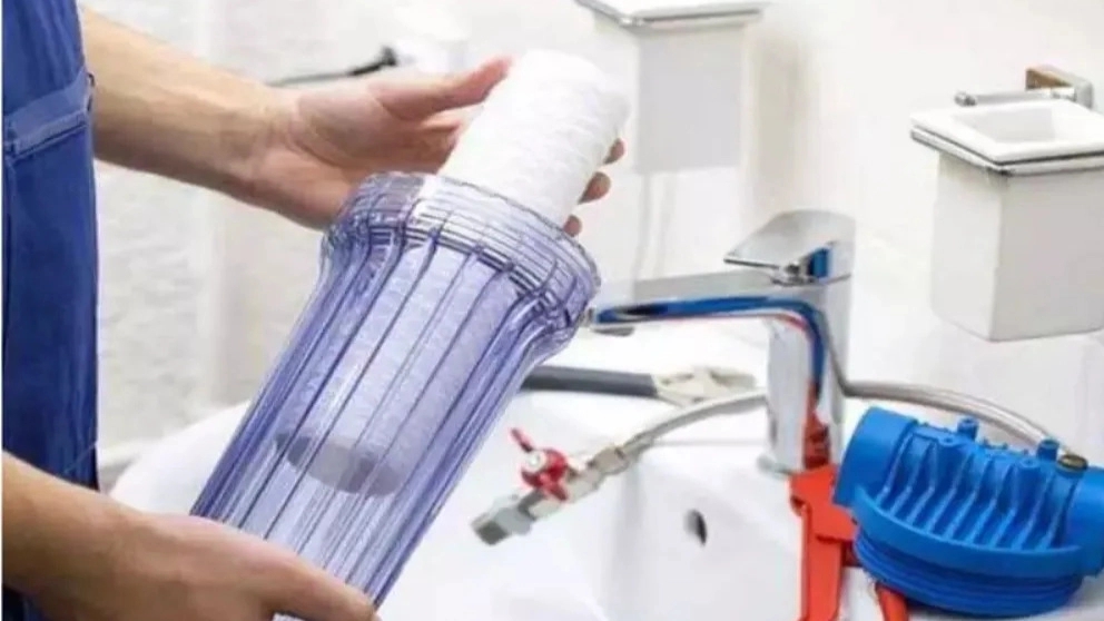 Time to replace the household water filter