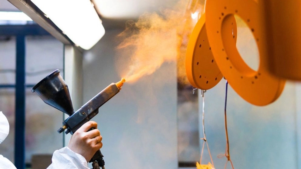 What metals can be coated with powder paint?