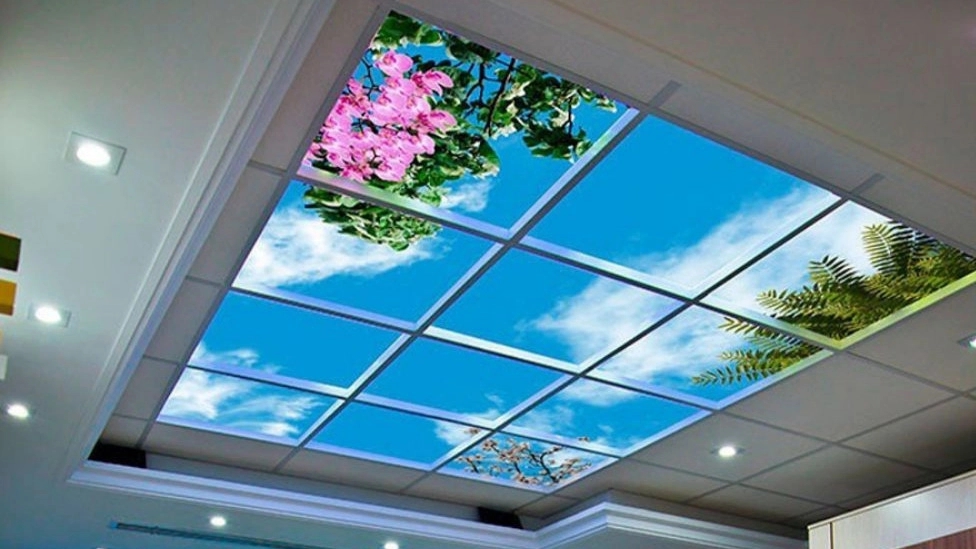 What is the false ceiling of the virtual sky?