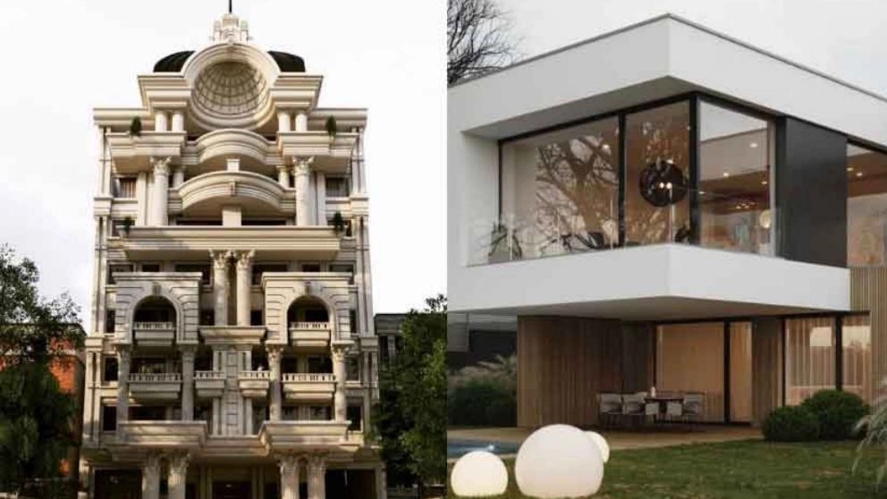 The difference between modern and classic design