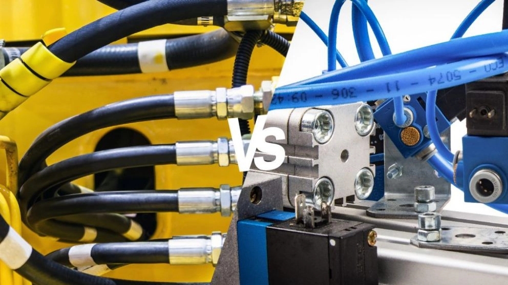 The difference between hydraulic and pneumatic systems