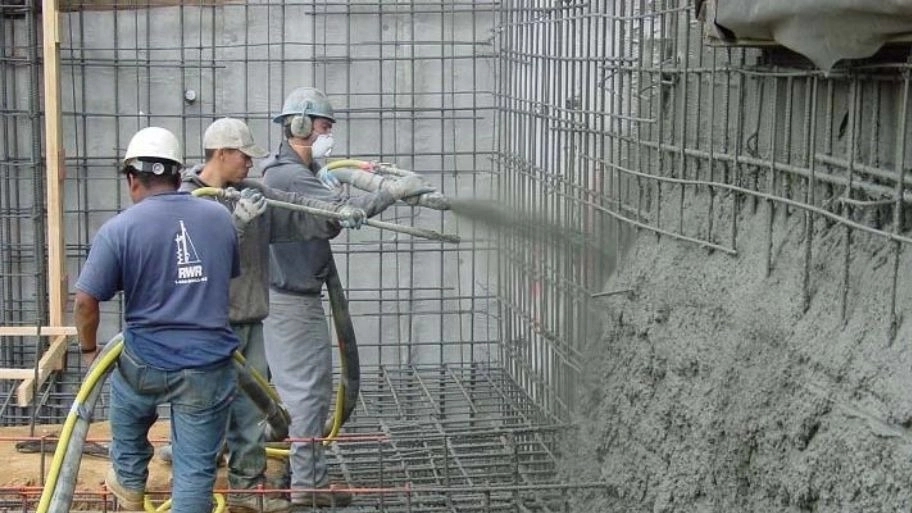 What is shotcrete?