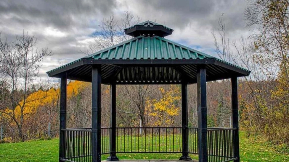Covering styles of pavilion roof