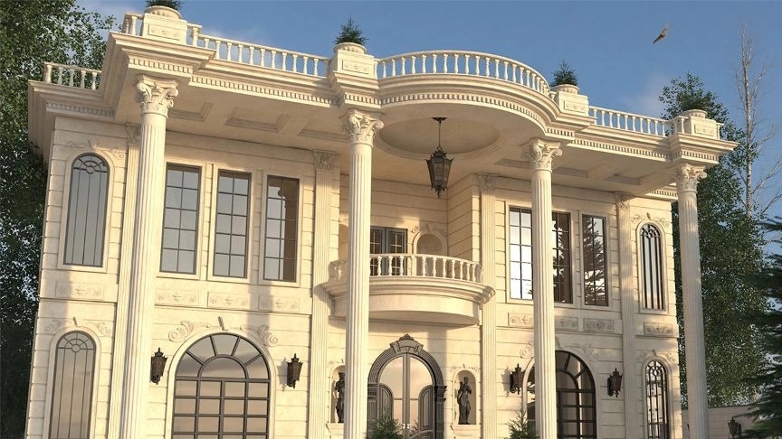 عناصر تاثیرگذار در طراحی ویلا کلاسیک
