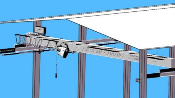 Single bridge overhead crane