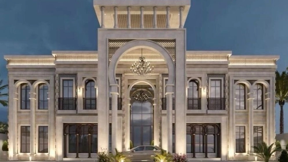 Types of Roman facade of the building