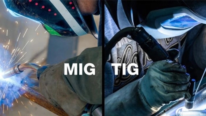 Argon ve manuel elektrot ile MIG ve MEG'nin özel kaynağı