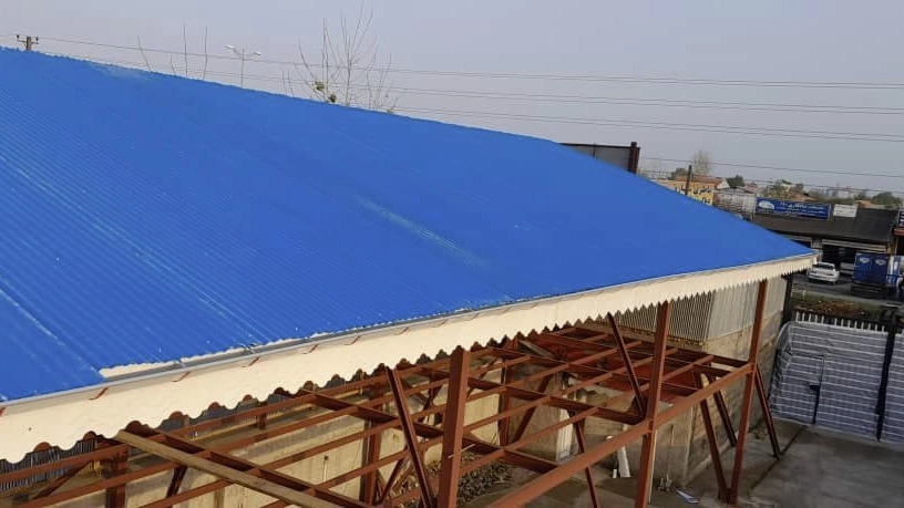Construction of the metal frame of Mustafavi Industrial Gargah in Rasht