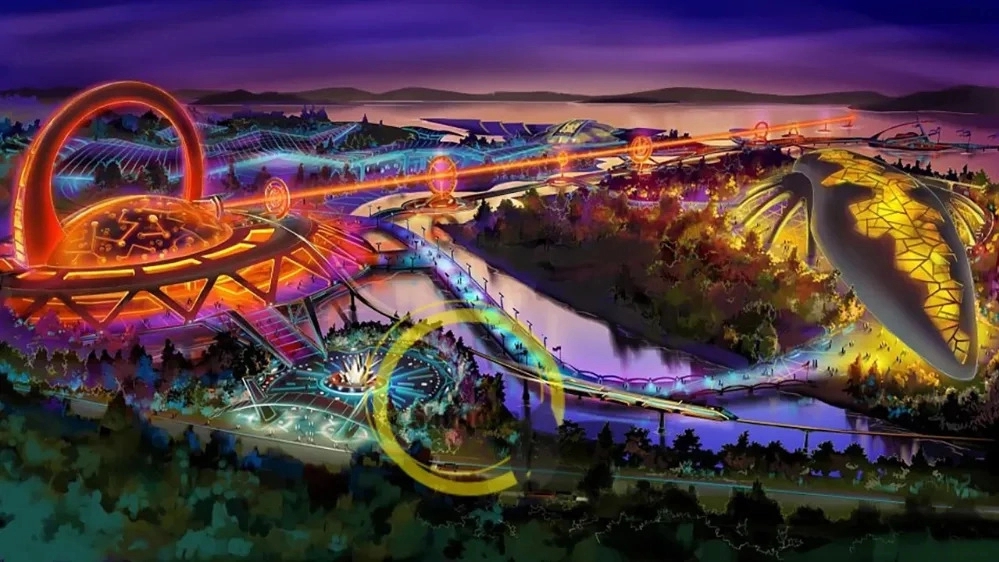 Installation of amusement park machines in Tehran