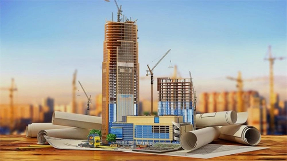 Building construction in Qazvin