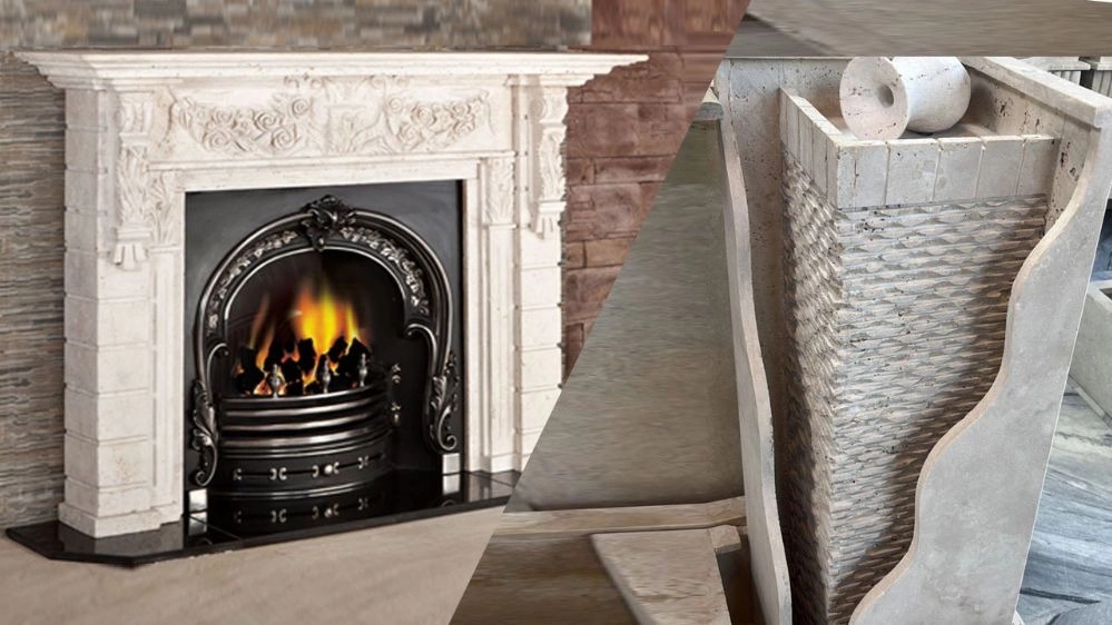 Sale of fountain stone and fireplace stone in Tehran