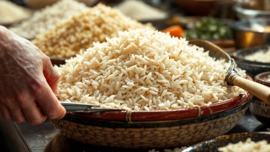 Hashemi's coarse -grained rice and other types of rice in Hashtgerd market