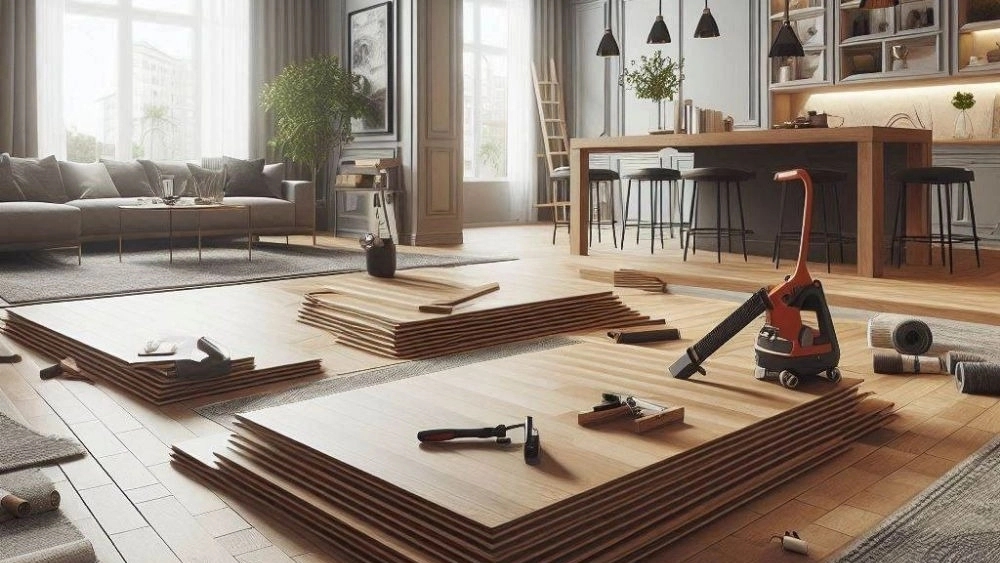 How to install a professional flooring or wall cover in Neyshabur?