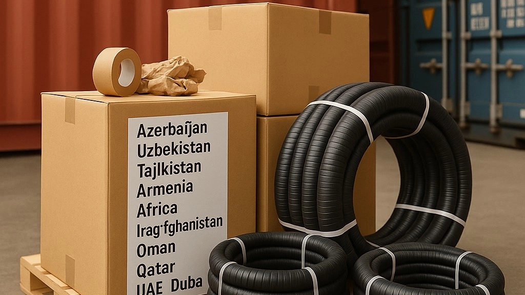Key points in packaging and transportation of export hoses (emphasizing the market of neighboring and African countries)