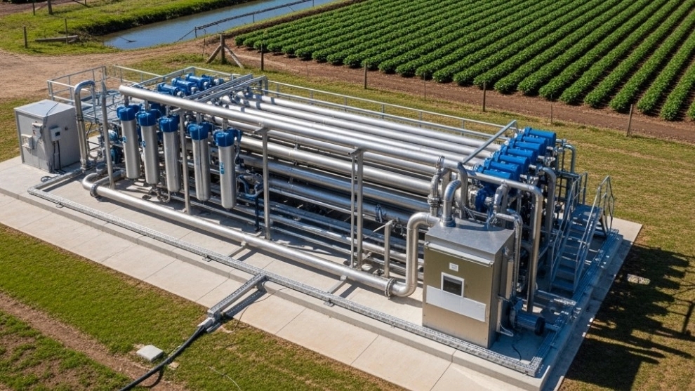 Desalination system in agricultural fields in arid regions of Iran