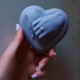 Heart candle mold