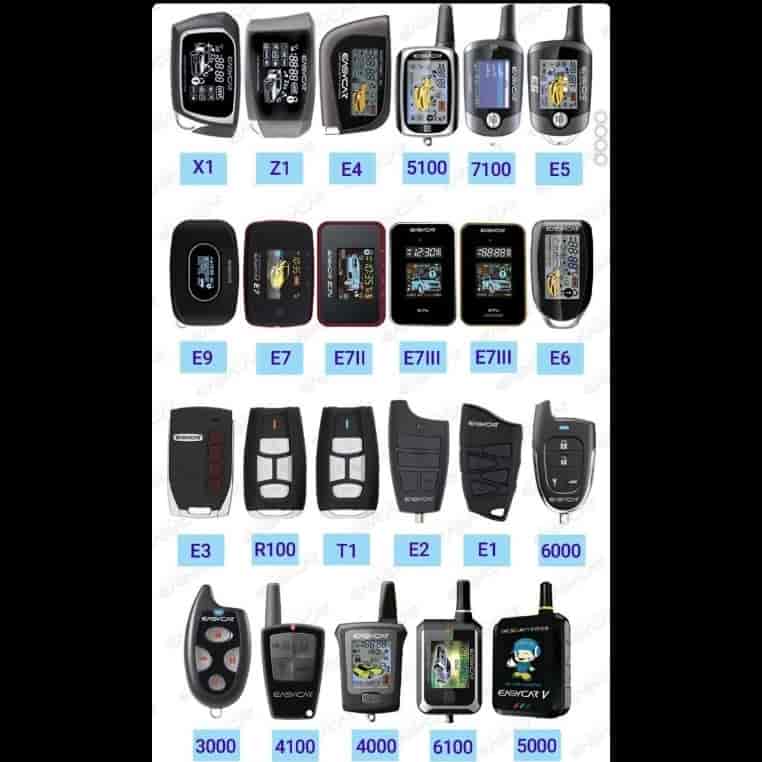Easycar remotes with code