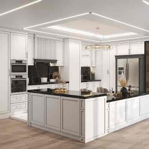 Neoclassic matte white polyurethane polish