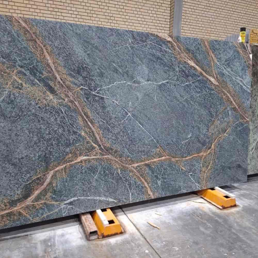 Green leather slab...dimensions 3x1/90
