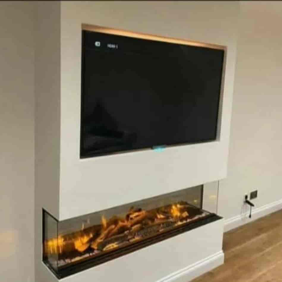 3D elektrikli şömine