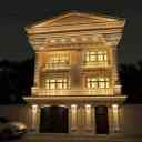 Stonework services for the modern Roman facade of Kamal stonework in Qeshm