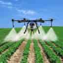Pesticides and foliar spraying of gardens and agricultural fields by the green drone in Naqdeh