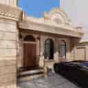 Taghizadeh decoration, interior design of a modern brick facade in the style of West Azerbaijan