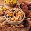 Abdallahi dry goods store, selling nuts and legumes in Barazjan